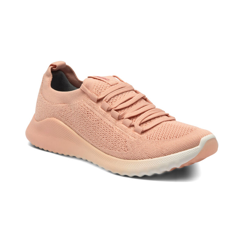 Aetrex Womens Carly Arch Support Sneakers Light Pink - BMGgGJjbe